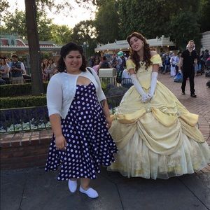 4X Purple & White Pin Up Dress